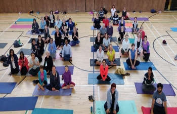 Celebration of International Day of Yoga 2019 in Letterkenny, organised by Healing Flow Yoga